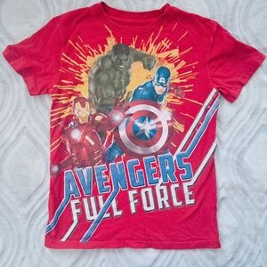 Avenger Bright Pink Kids Graphic Tee with Avengers Logo